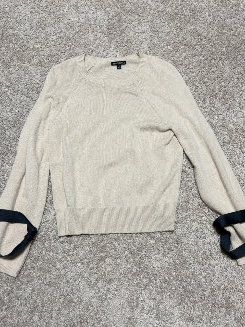 J.Crew Mercantile Cream Bell Sleeve Sweater